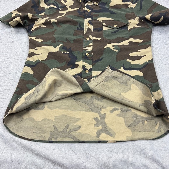 Ralph Lauren Shirt Men's Large Camouflage Multi Pocket Short Sleeve Button Up - Picture 4 of 8